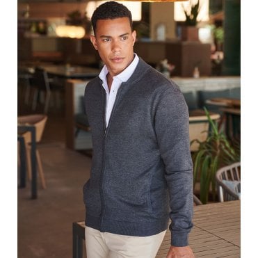 Henbury Unisex Zip Through Cardigan