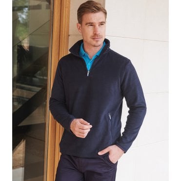 Henbury Zip Neck Microfleece
