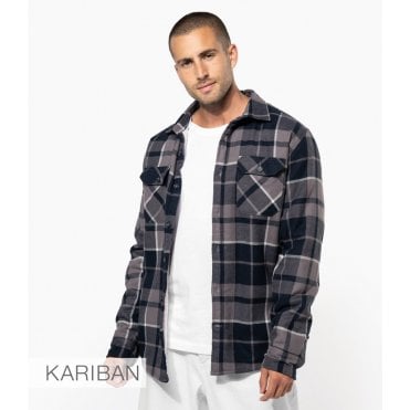 Kariban Sherba Lined Checked Shirt Jacket