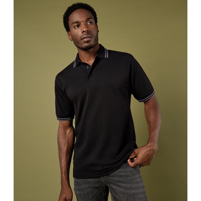 Kustom Kit  Contrast Tipped Poly/Cotton Piqué Polo Shirt