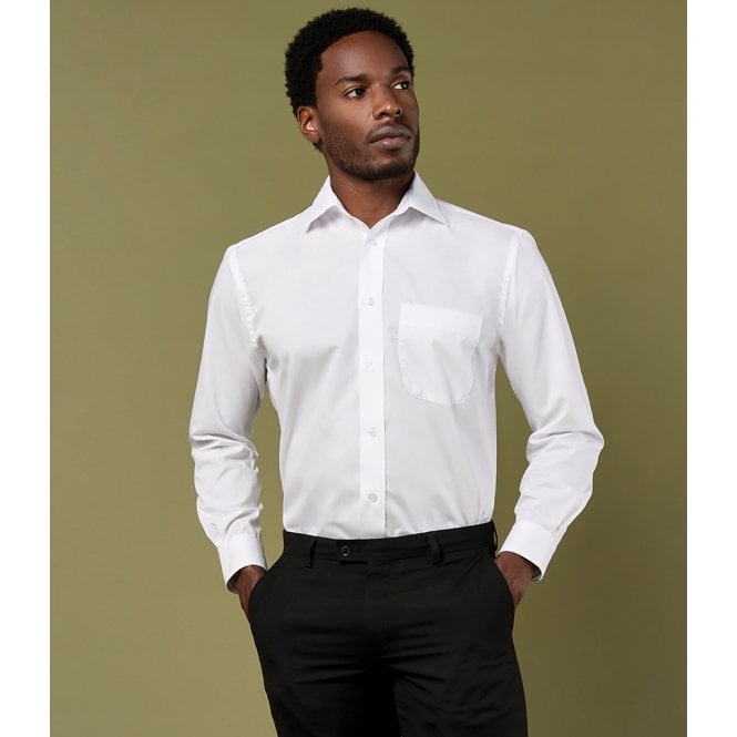 Kustom Kit  Long Sleeve Classic Fit Business Shirt