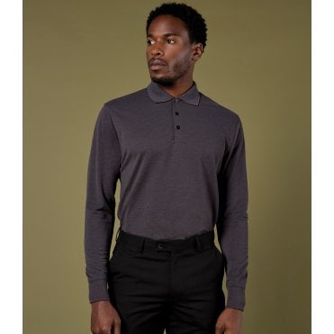 Kustom Kit Long Sleeve Poly/Cotton Piqué Polo Shirt