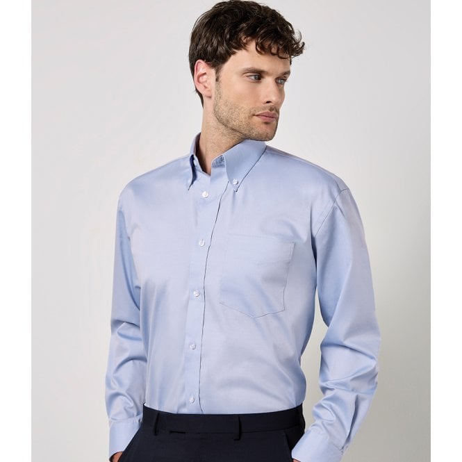 Kustom Kit  Premium Long Sleeve Classic Fit Oxford Shirt