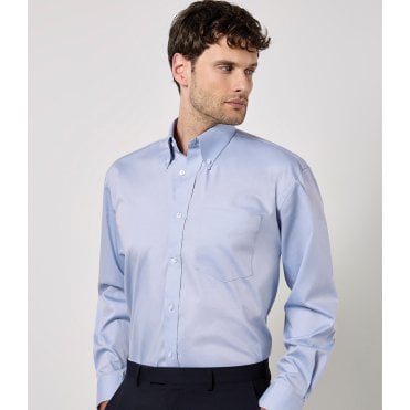 Kustom Kit Premium Long Sleeve Classic Fit Oxford Shirt