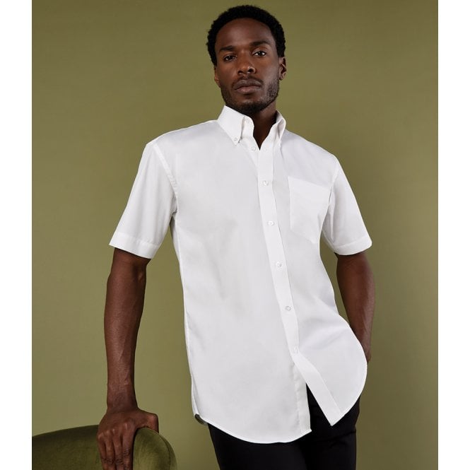 Kustom Kit  Premium Short Sleeve Classic Fit Oxford Shirt