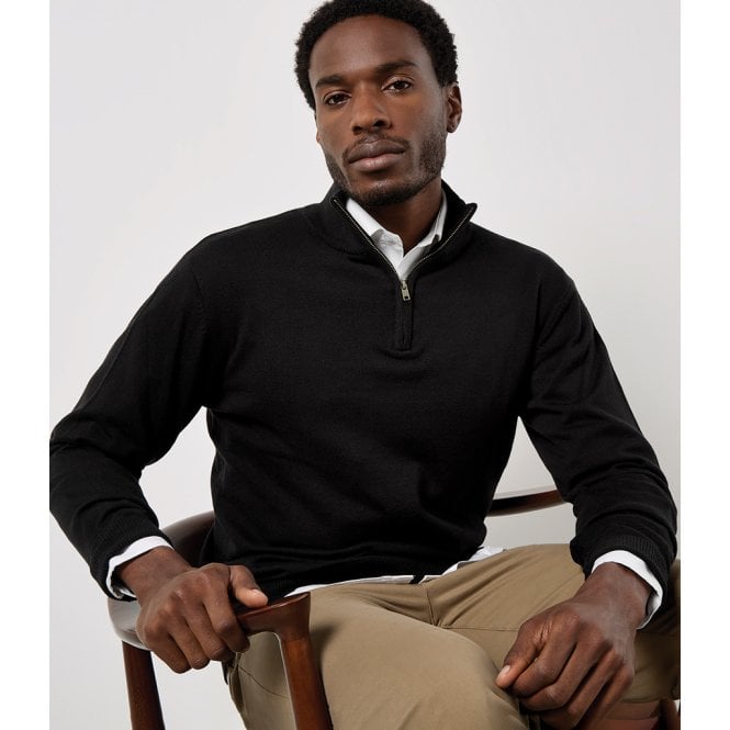 Kustom Kit  Regular Fit Arundel 1/4 Zip Sweater