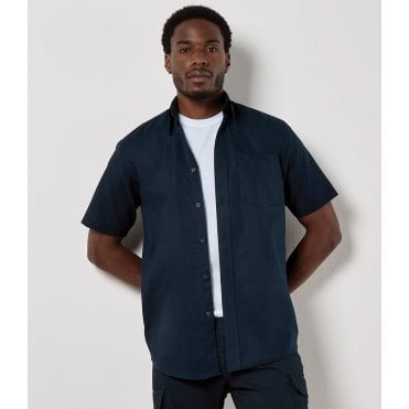 Kustom Kit Short Sleeve Classic Fit Workwear Oxford Shirt