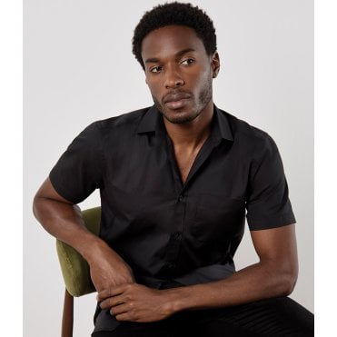 Kustom Kit Short Sleeve Tailored Poplin Shirt