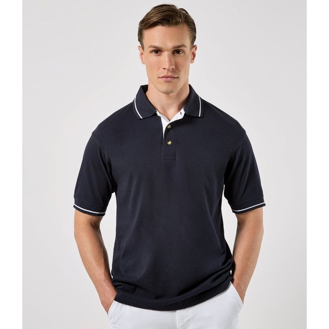 Kustom Kit  St Mellion Tipped Cotton Piqué Polo Shirt