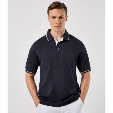 Kustom Kit St Mellion Tipped Cotton Piqué Polo Shirt