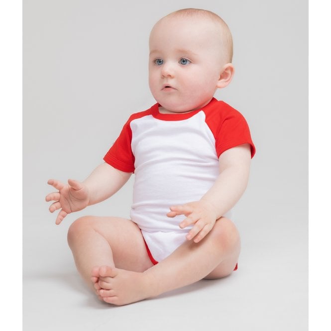 Larkwood  Short Sleeve Baseball Baby Bodysuit