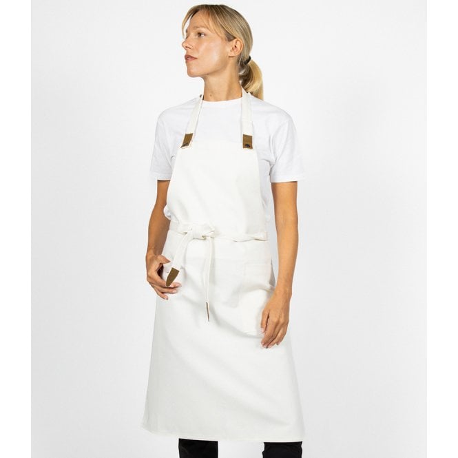 Le Chef  Canvas Apron with Leather Tabs