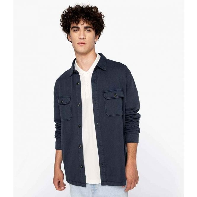 Native Spirit  Faded Brushed Fleece Overshirt