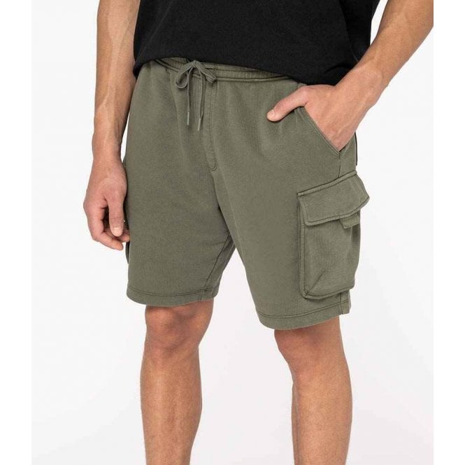 Native Spirit  French Terry Washed Effect Cargo Shorts
