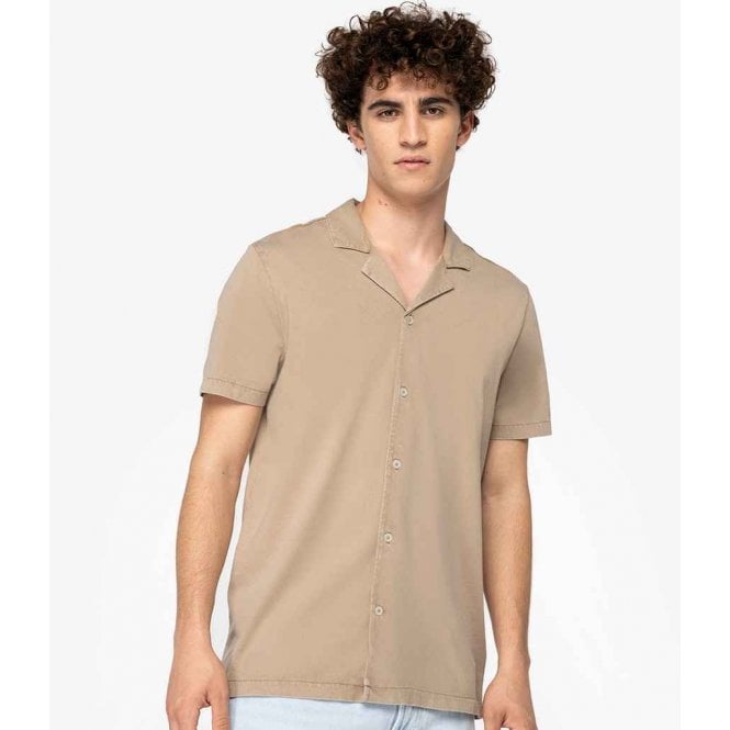 Native Spirit  Jersey Short Sleeve Bowling Collar Shirt