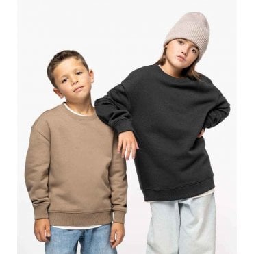Native Spirit Kids Oversized Round Neck Sweatshirt