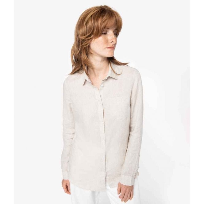 Native Spirit  Ladies Long Sleeve Linen Shirt