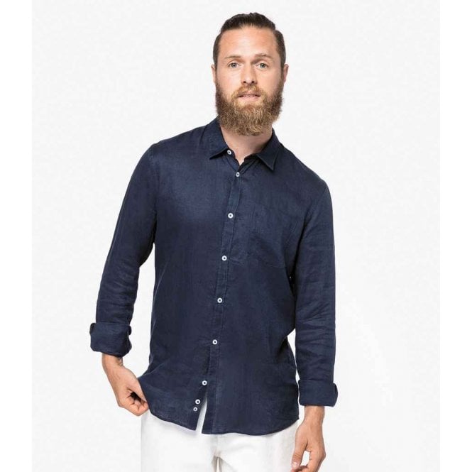 Native Spirit  Long Sleeve Linen Shirt