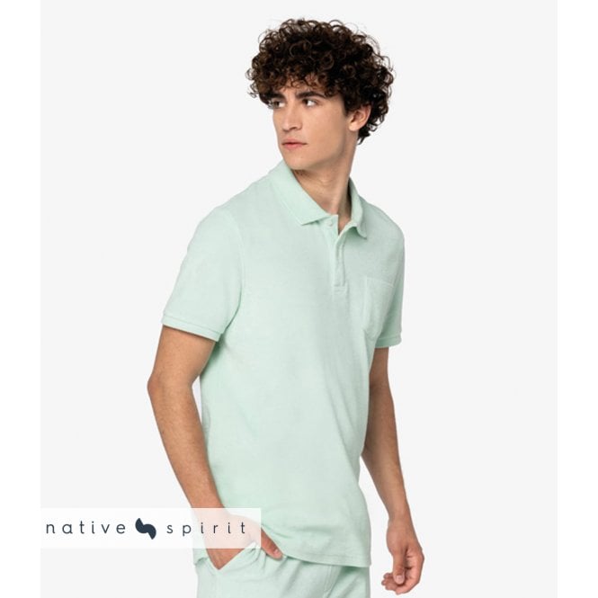 Native Spirit  Terry Towel Polo Shirt