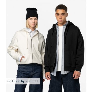 Native Spirit Unisex Heavyweight Oversized Full Zip Hooded Sweatshirt
