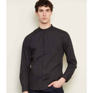 NEOBLU Bart Mao Collar Long Sleeve Poplin Shirt