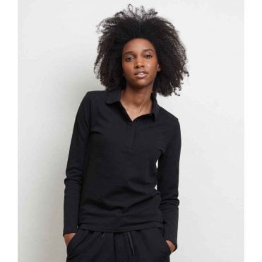 NEOBLU Ladies Owen Long Sleeve Piqué Polo Shirt