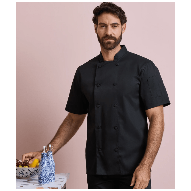 Premier  Coolchecker® Short Sleeve Chef's Jacket