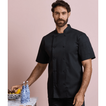 Premier Coolchecker® Short Sleeve Chef's Jacket