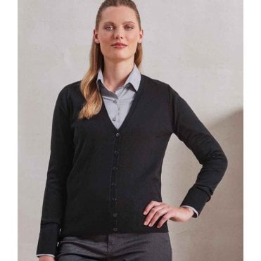 Premier Ladies Essential Acrylic V Neck Cardigan