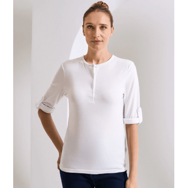 Premier Ladies Long John Roll Sleeve T-Shirt