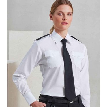 Premier Ladies Long Sleeve Pilot Shirt