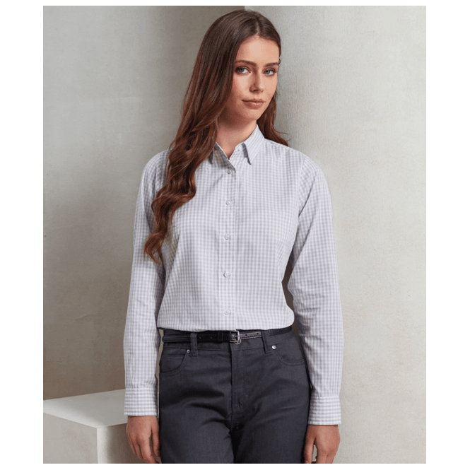 Premier  Ladies Maxton Check Long Sleeve Shirt