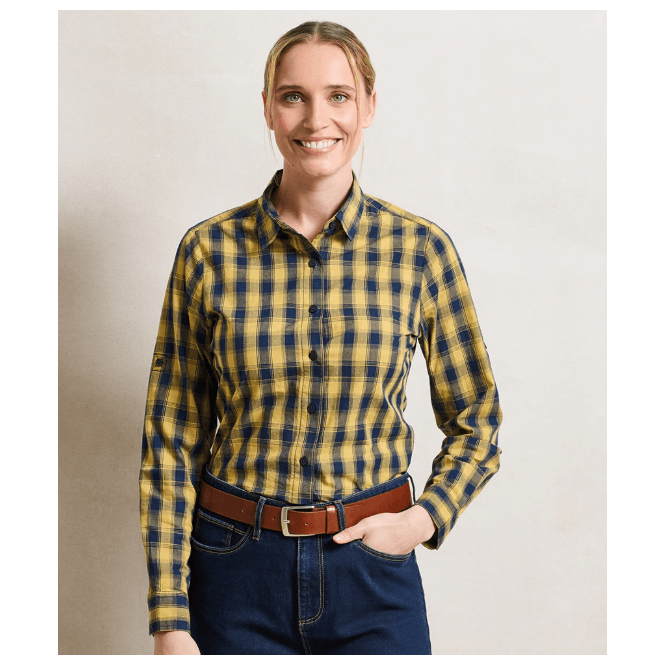 Premier  Ladies Mulligan Check Long Sleeve Shirt