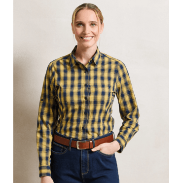 Premier Ladies Mulligan Check Long Sleeve Shirt