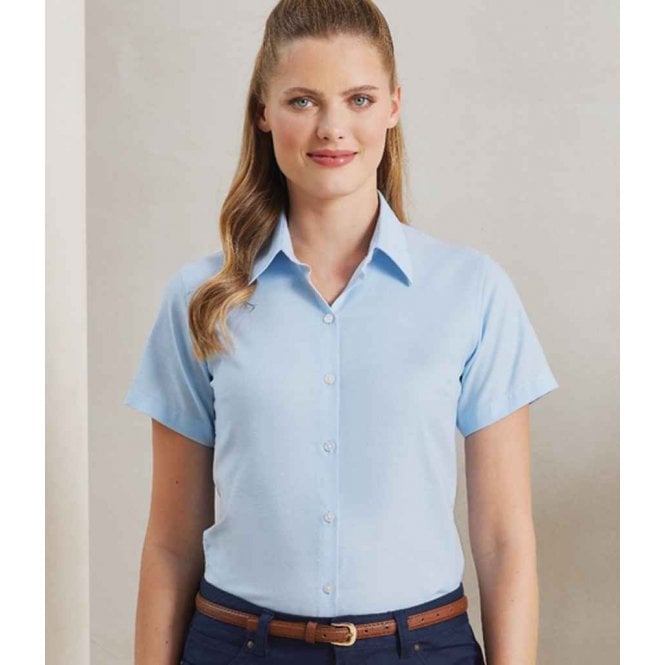 Premier  Ladies Signature Short Sleeve Oxford Shirt
