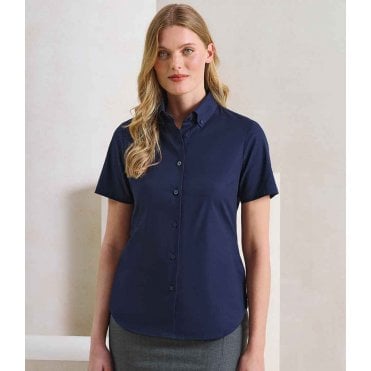 Premier Ladies Supreme Short Sleeve Oxford Shirt