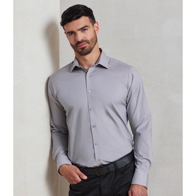 Premier  Long Sleeve Stretch Fit Poplin Shirt