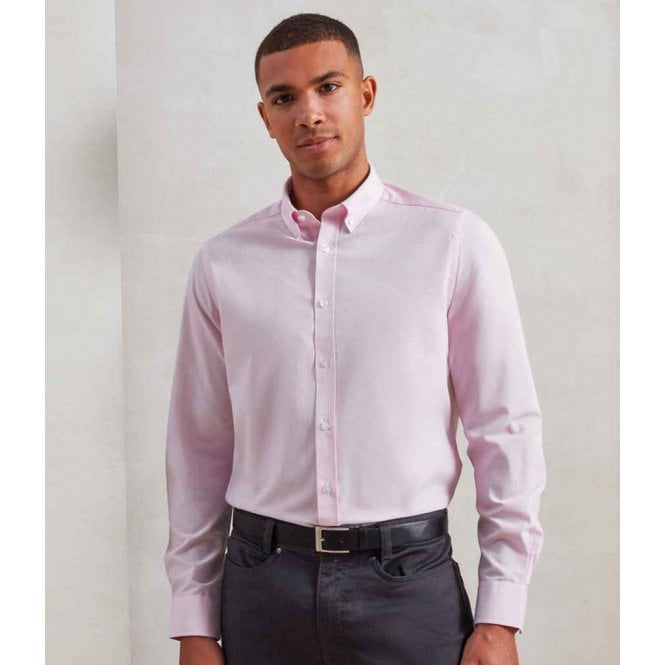 Premier  Long Sleeve Striped Oxford Shirt