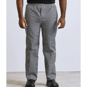 Premier Pull-On Chef's Check Trousers
