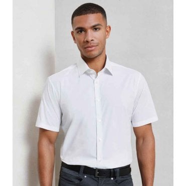 Premier Short Sleeve Stretch Fit Poplin Shirt