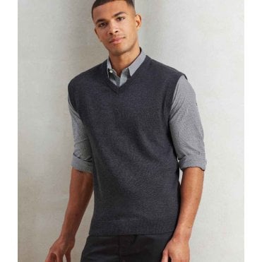 Premier Sleeveless Cotton Acrylic V Neck Sweater