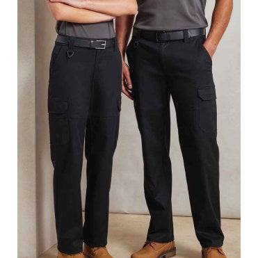 Premier Unisex Stretchchecker Work Cargo Trousers