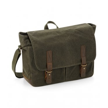 Quadra Heritage Waxed Canvas Messenger