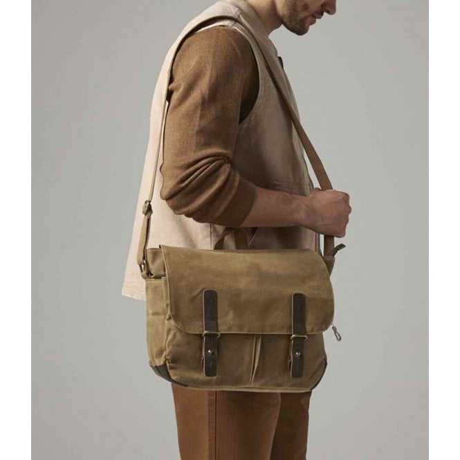 Quadra  Heritage Waxed Canvas Messenger