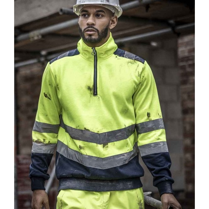 Regatta High Visibility  Pro 1/4 Zip Sweatshirt