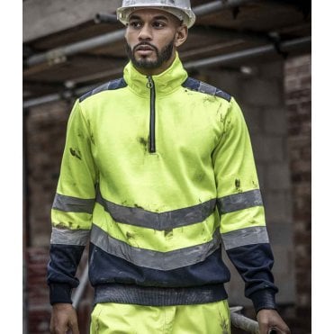 Regatta High Visibility Pro 1/4 Zip Sweatshirt