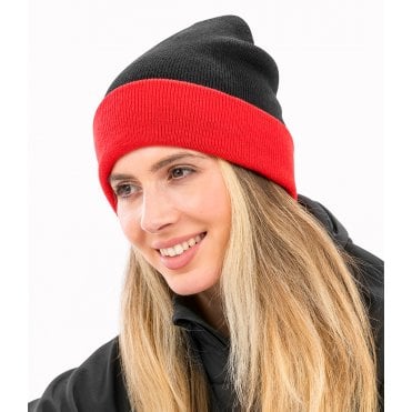 Result Genuine Recycled Black Compass Beanie