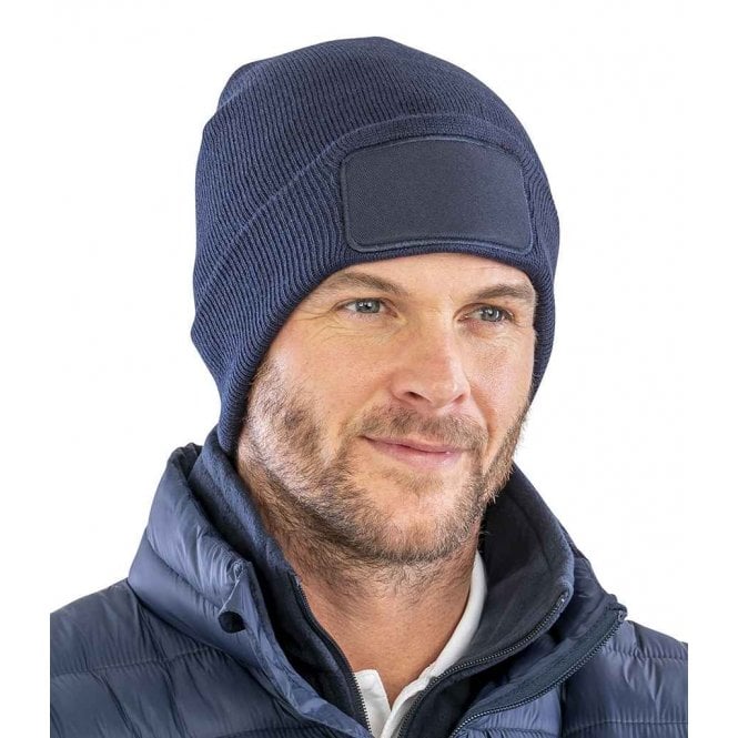Result Recycled Result Genuine Recycled Double Knit Printers Beanie