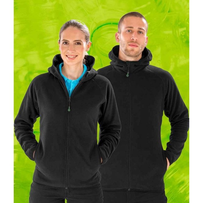 Result Recycled Result Genuine Recycled Hooded Micro Fleece Jacket