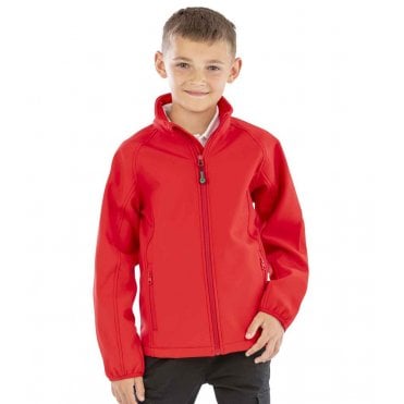 Result Genuine Recycled Kids Two Layer Printable Soft Shell Jacket